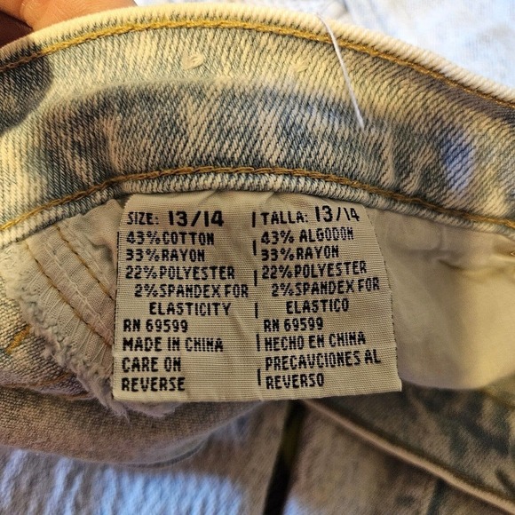 Vtg Anti Basic Daily Jeans Womens Side Lace Up Jeans Size 13/14 29 Waist Acid - Picture 8 of 11